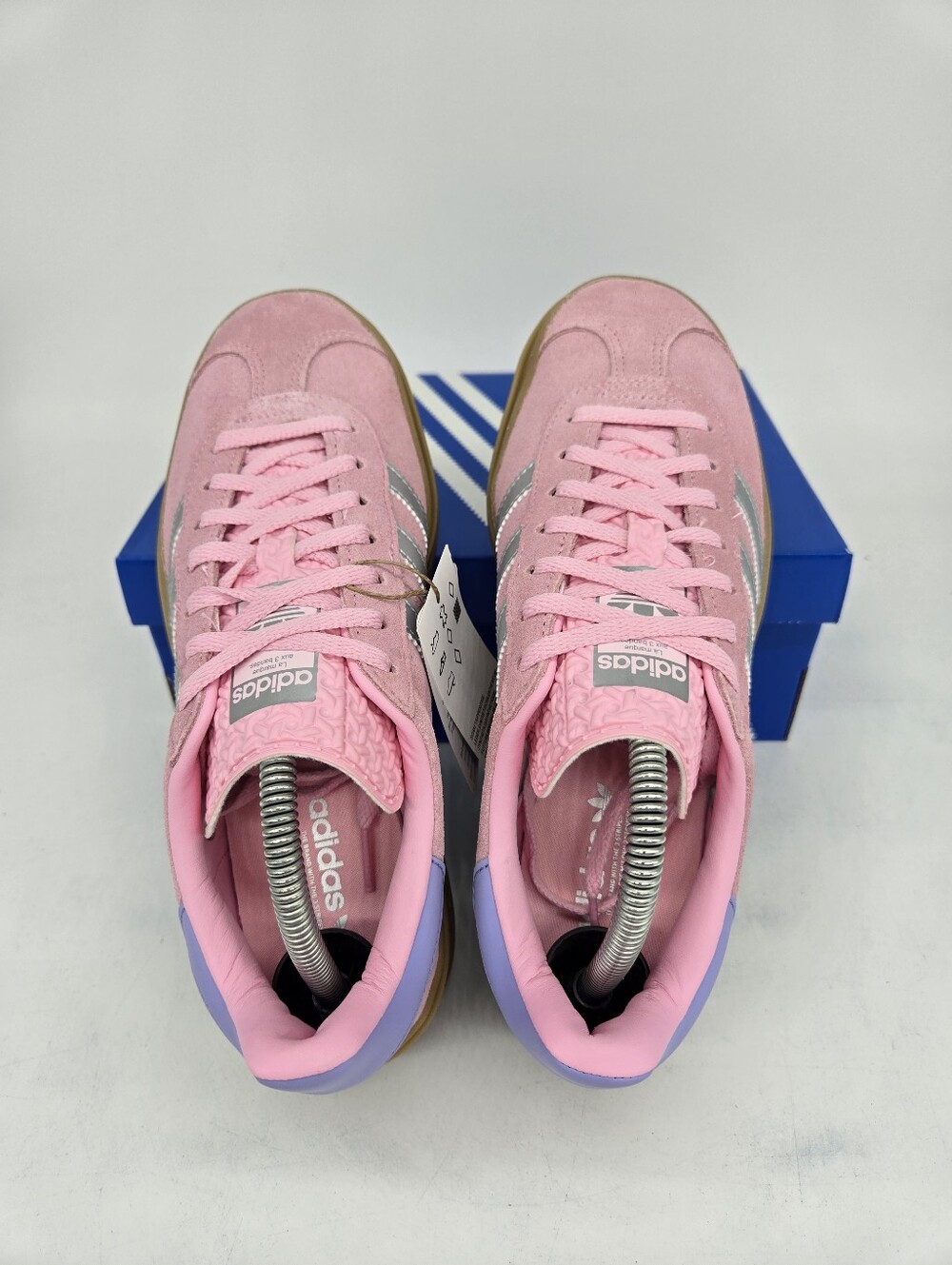 adidas Gazelle Bold JH5539 True Pink Silver Purple Shoes Women's Size 7.5 - Picture 5 of 8